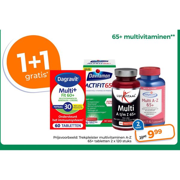 Trekpleister multivitaminen A-Z 65+