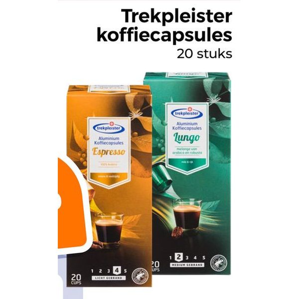 Trekpleister koffiecapsules