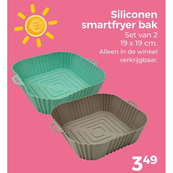 Siliconen smartfryer bak
