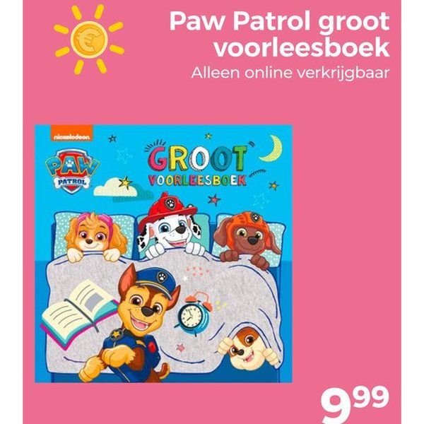 Paw Patrol groot voorleesboek