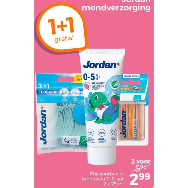 Jordan tandpasta 0-5 jaar