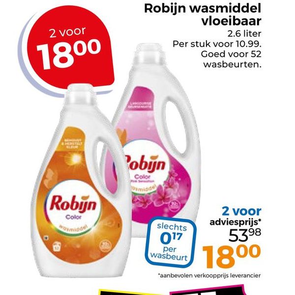 Robijn wasmiddel vloeibaar