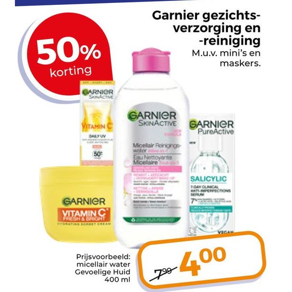 Garnier gezichtsverzorging en -reiniging