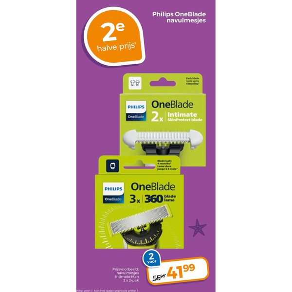 Philips OneBlade navulmesjes