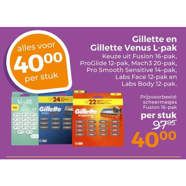 Gillette en Gillette Venus L-pak