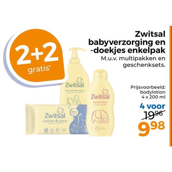 Zwitsal babyverzorging en -doekjes
