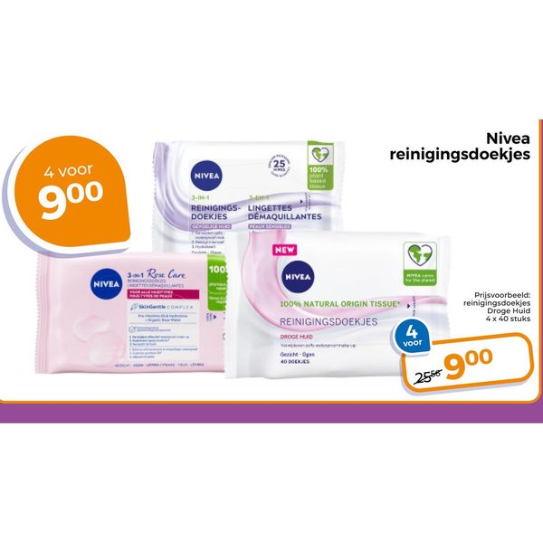 Nivea reinigingsdoekjes