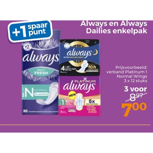 Always en Always Dailies enkelpak