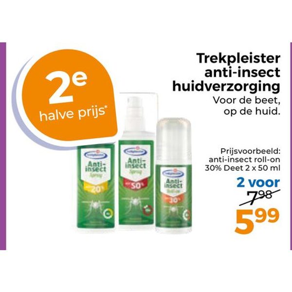 Trekpleister anti-insect huidverzorging