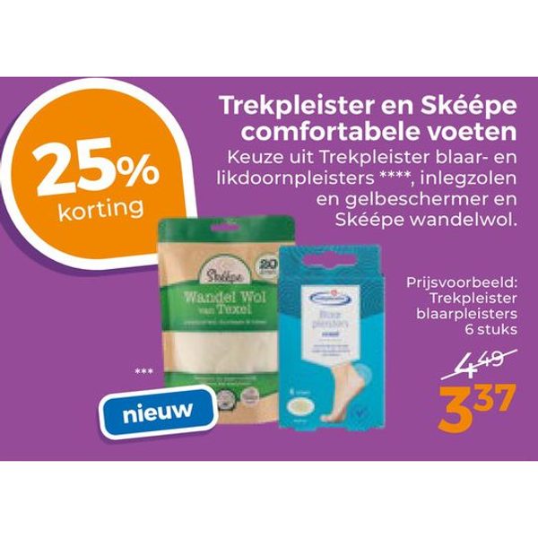 Trekpleister en Skéepe comfortabele voeten