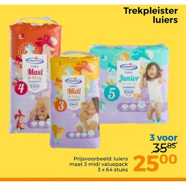 Trekpleister luiers