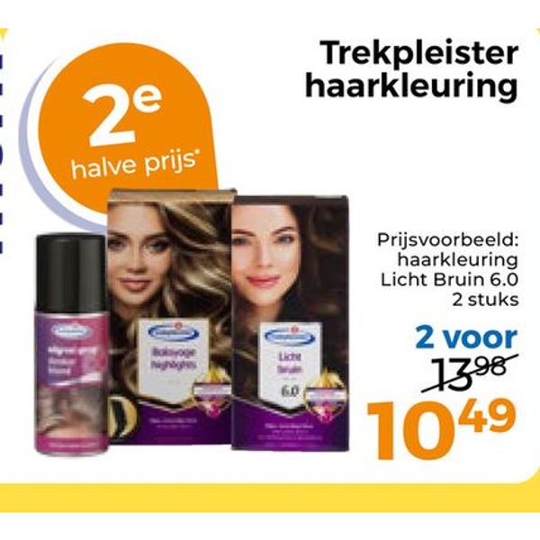 Trekpleister haarkleuring