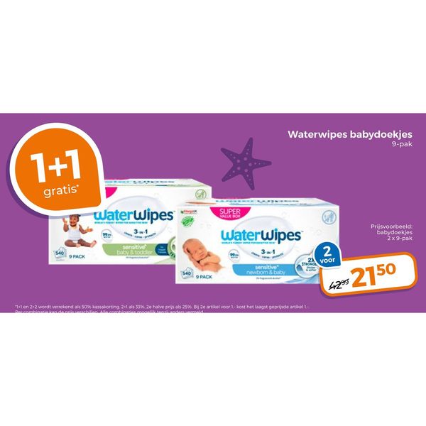 Waterwipes babydoekjes