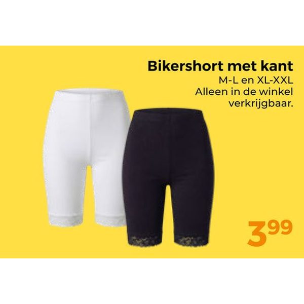 Bikershort met kant