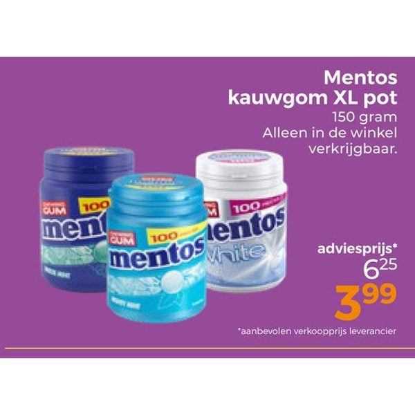 Mentos kauwgom XL pot