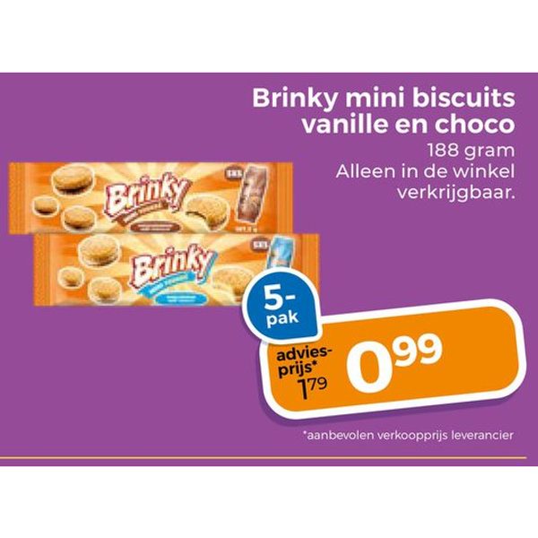 Mini biscuits vanille en choco