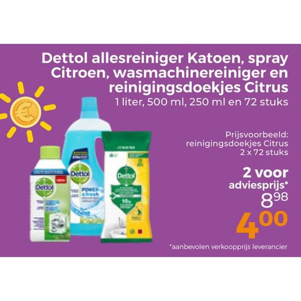 Allesreiniger, spray en doekjes
