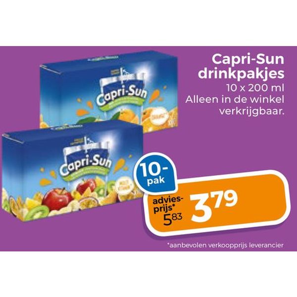 Capri-Sun drinkpakjes