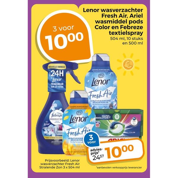Wasverzachter, wasmiddel pods en textielspray