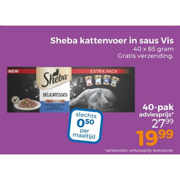 Kattenvoer in saus