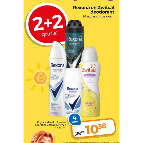 Rexona en Zwitsal deodorant