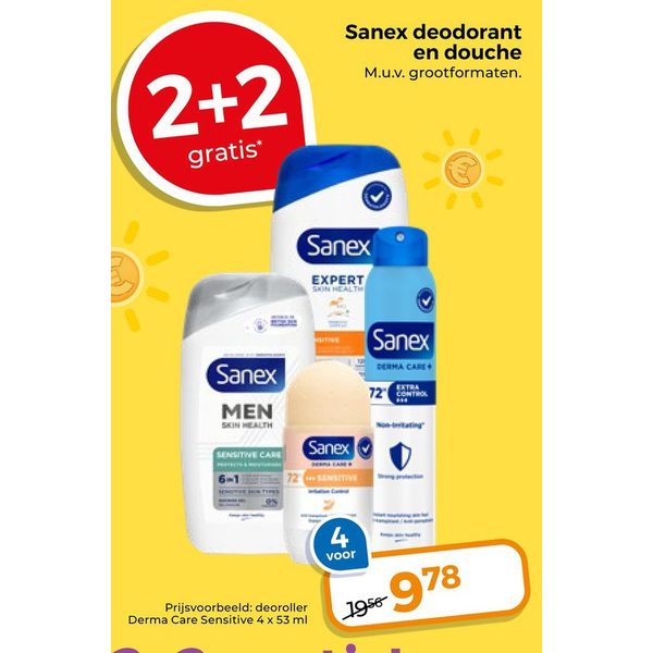 Sanex deodorant en douche