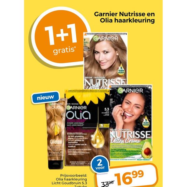 Garnier Nutrisse en Olia haarkleuring