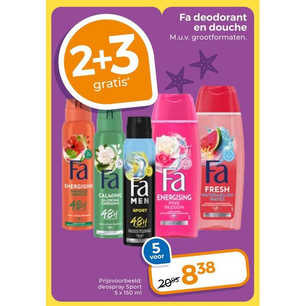 Fa deodorant en douche