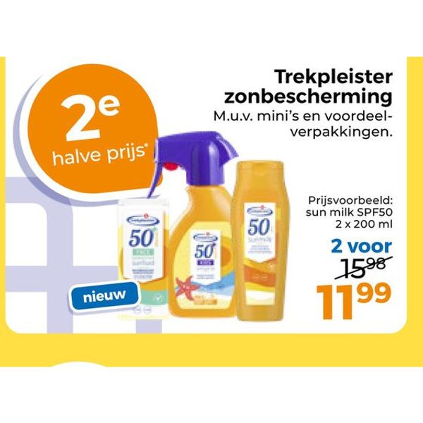 Trekpleister zonbescherming