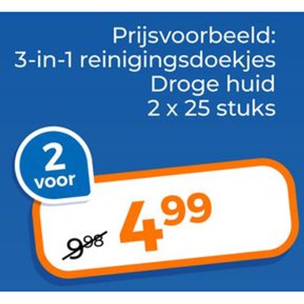 3-in-1 reinigingsdoekjes