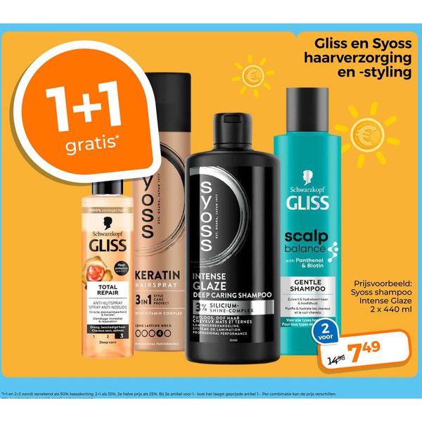 Gliss en Syoss haarverzorging