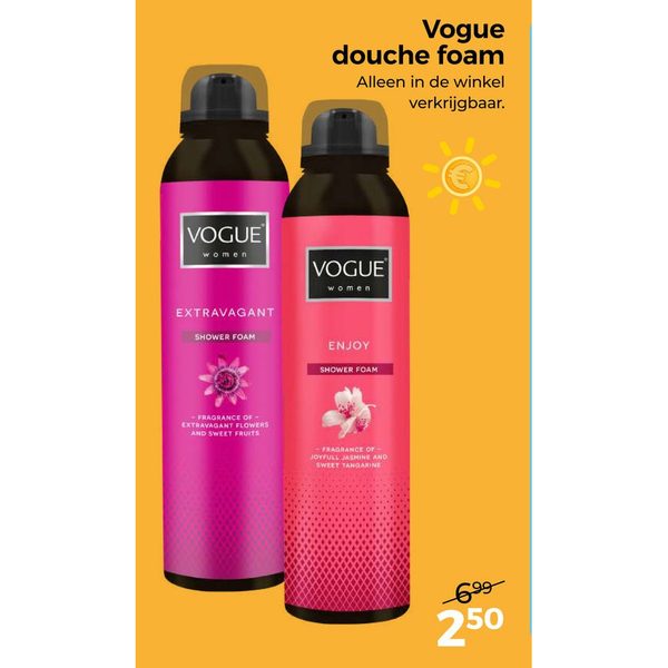 Vogue douche foam