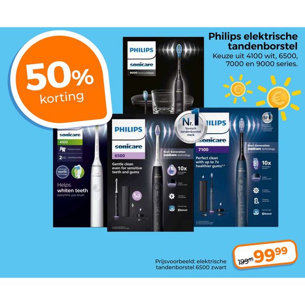 Philips Sonicare elektrische tandenborstel (serie 4100, 6500, 7000 en 9000)