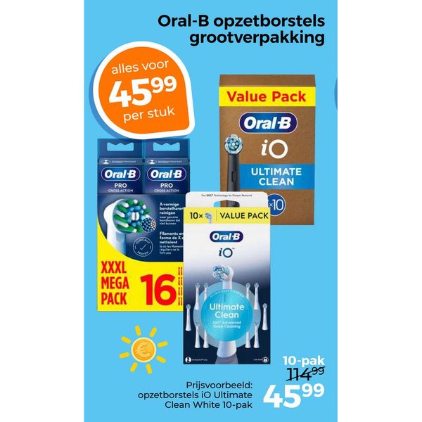 Oral-B opzetborstels iO Ultimate Clean 10-pak