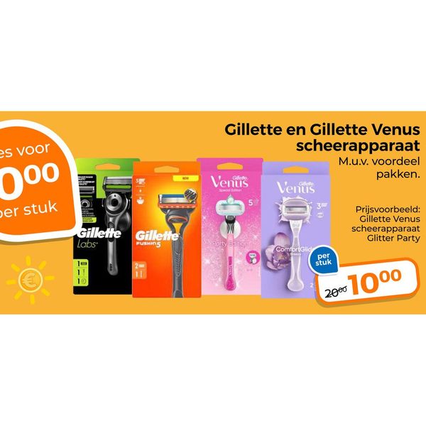 Gillette en Venus scheerapparaten