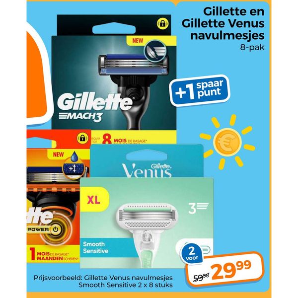 Gillette en Venus navulmesjes