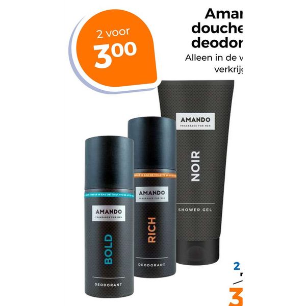 Amando douche en deodorant