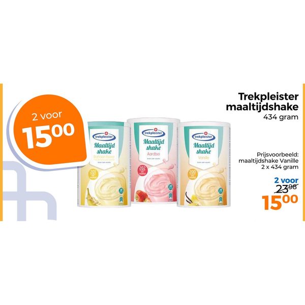 Trekpleister maaltijdshake