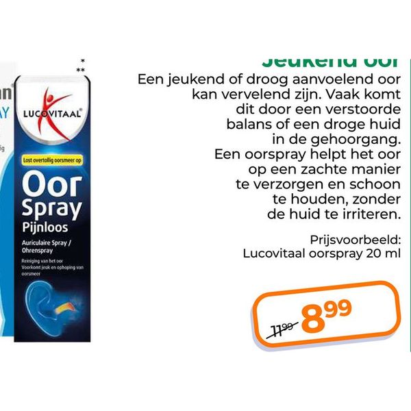 Lucovitaal oorspray