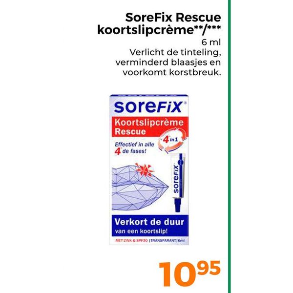 SoreFix Rescue koortsliplcreme