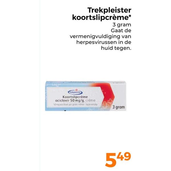 Trekpleister koortsliplcreme