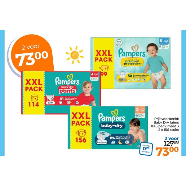 Pampers luiers en luierbroekjes XXL pack