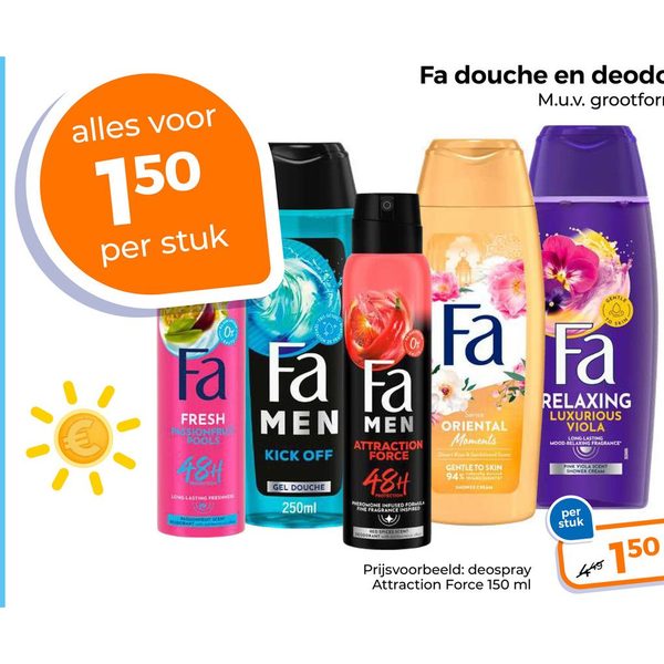 Fa douche en deodorant
