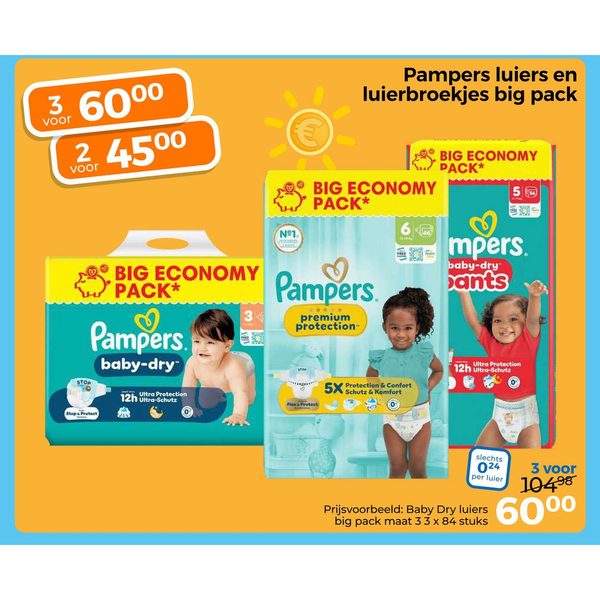 Pampers luiers en luierbroekjes big pack