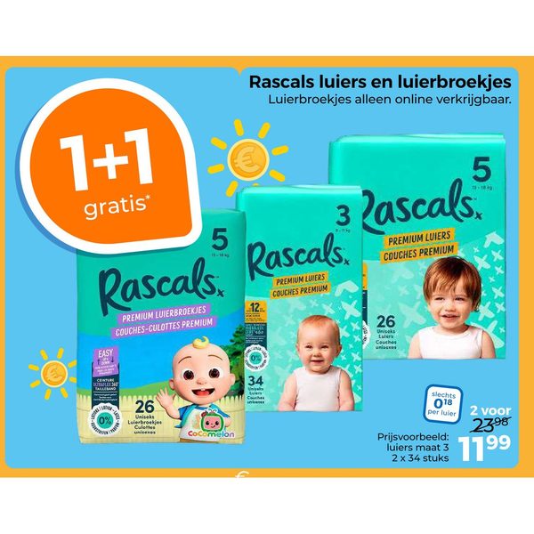 Rascals luiers en luierbroekjes