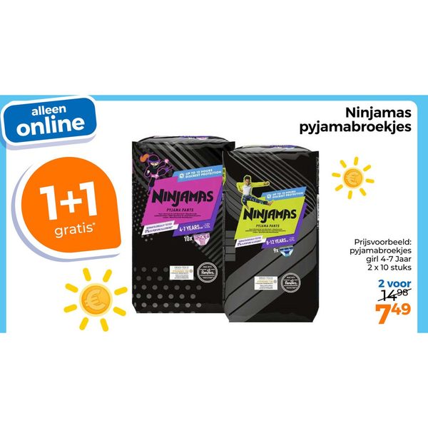 Ninjamas pyjamabroekjes