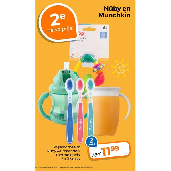 Nûby en Munchkin babyaccessoires