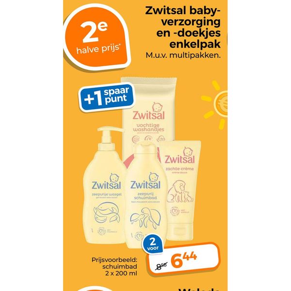 Zwitsal babyverzorging en -doekjes