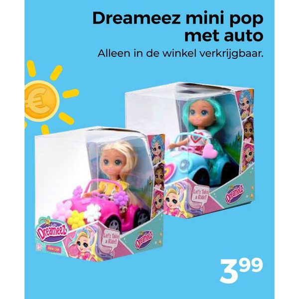Dreameez mini pop met auto