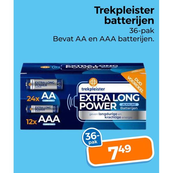 Trekpleister batterijen 36-pak